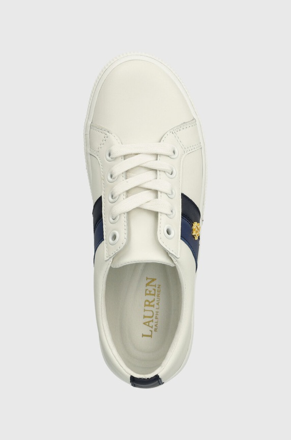 Lauren Ralph Lauren tenisówki skórzane Janson II biały 802925365002.100
