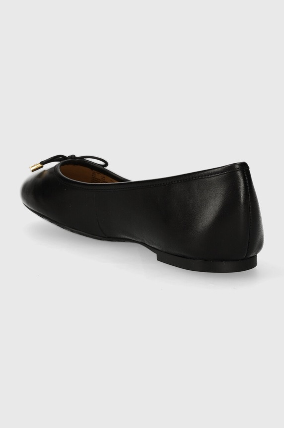 Cipők Lauren Ralph bőr balerina cipő Jayna 802940603001.001 fekete