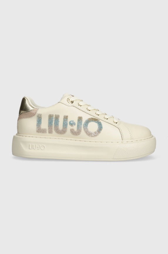 Liu Jo sneakersy KYLIE 22 imitacja skóry licowej beżowy BA4071PX479S3188