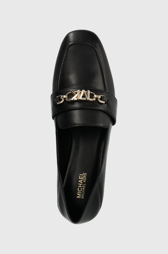Kožené mokasíny MICHAEL Michael Kors Tiffanie černá 40H3TFFP1L.001