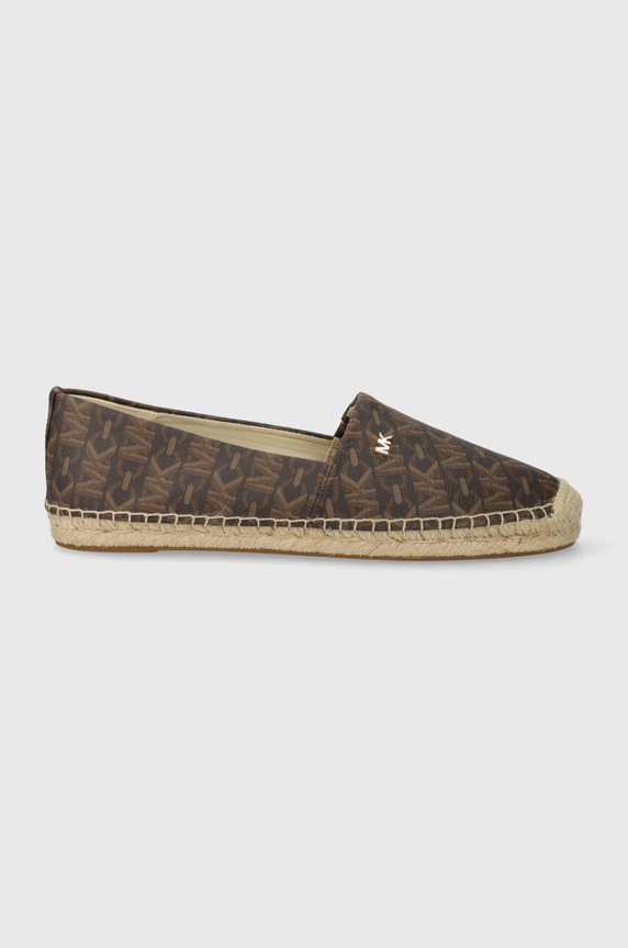 Espadrilky MICHAEL Michael Kors Kendrick imitácia kože hnedá 40R4KNFP1B.200