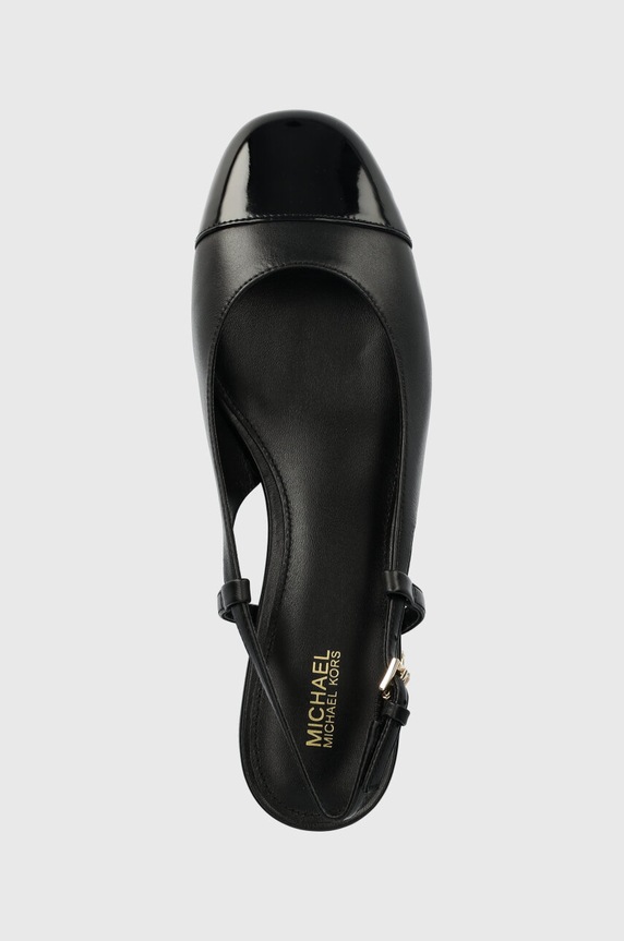 Kožne balerinke MICHAEL Michael Kors Perla crna 40R4PLFP1L.001