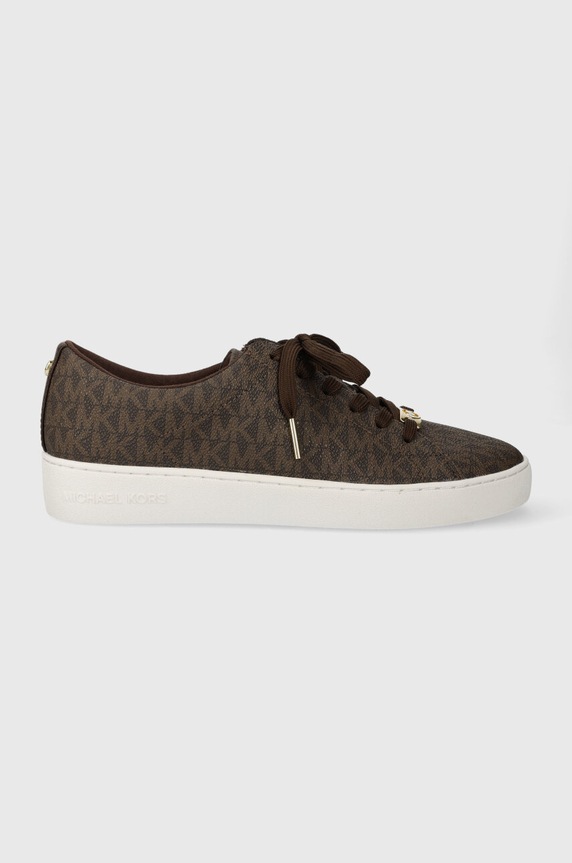 MICHAEL Michael Kors sneakersy Keaton imitacja skóry licowej brązowy 43R4KTFS1B.200