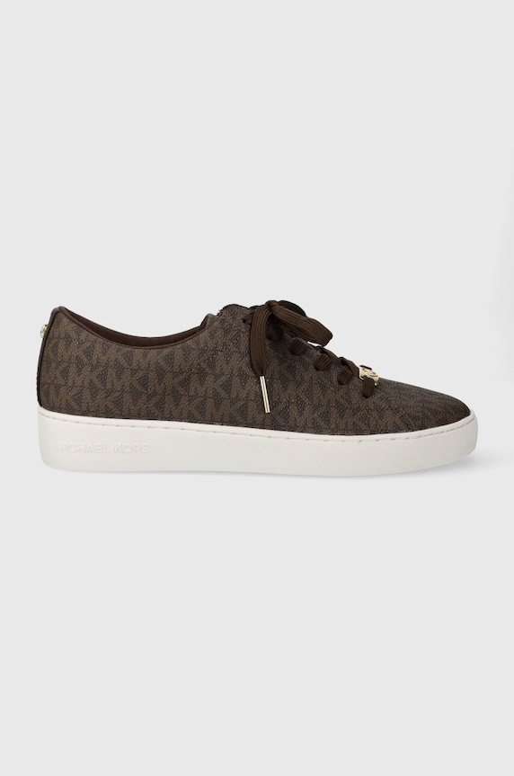 MICHAEL Michael Kors sneakersy Keaton imitacja skóry licowej brązowy 43R4KTFS1B.200