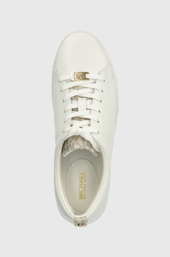 MICHAEL Michael Kors sneakersy skórzane Keaton biały 43R4KTFS2L.150