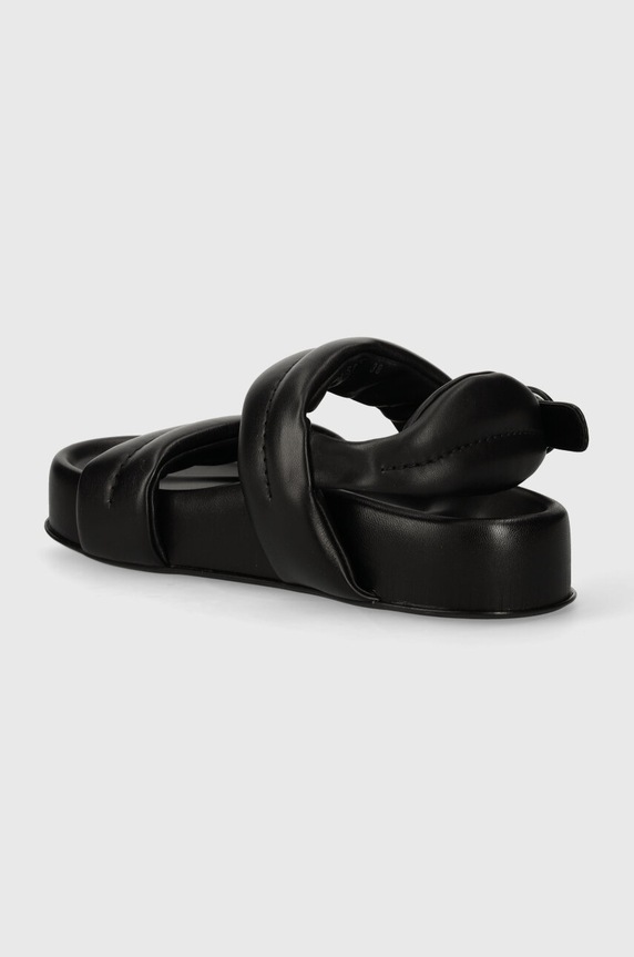 Încălțăminte AGL sandale de piele JANE D685004PGSOFTY0000 negru