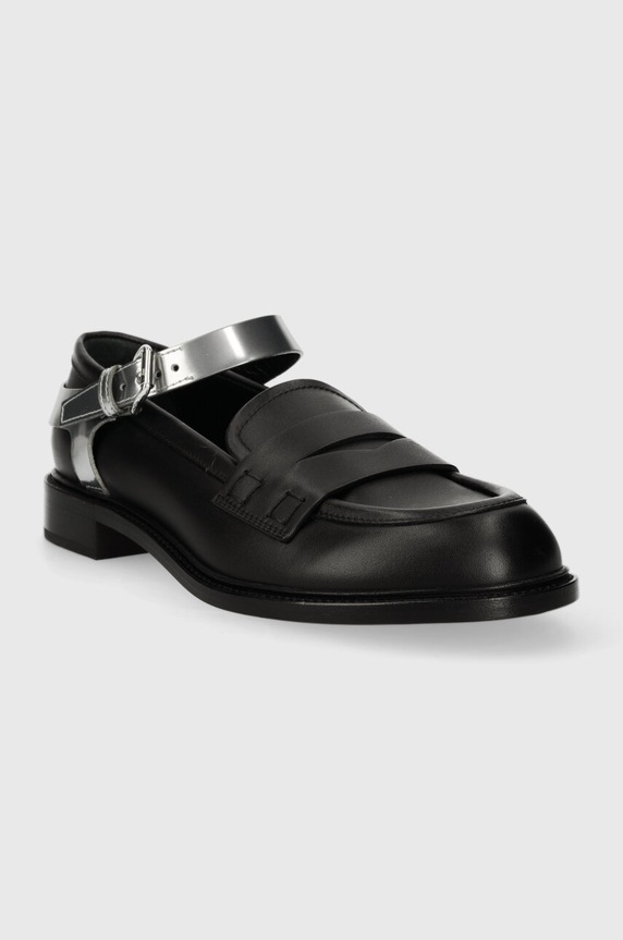 Kožené mokasíny AGL OLIVIA D835024PDK76601720 čierna SS24
