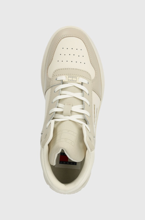 Tommy Jeans sneakersy TJW RETRO BASKET MC LACE UP beżowy EN0EN02422