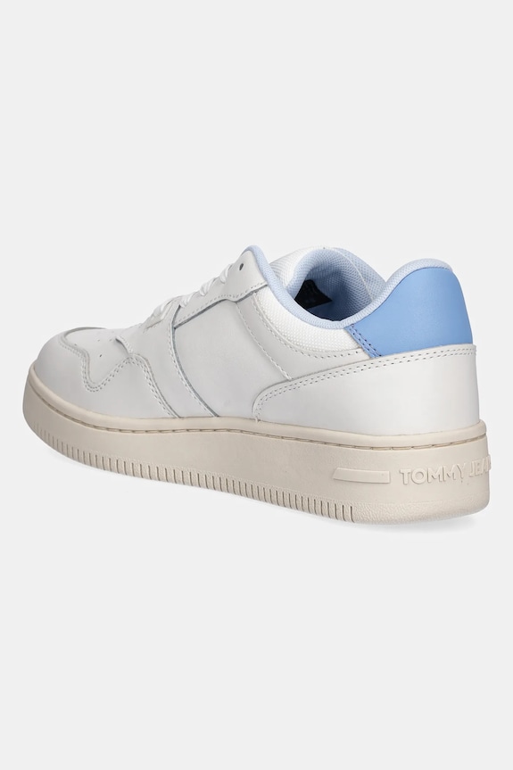 Παπούτσια Δερμάτινα sneakers Tommy Jeans TJW RETRO BASKET ESS EN0EN02505 λευκό