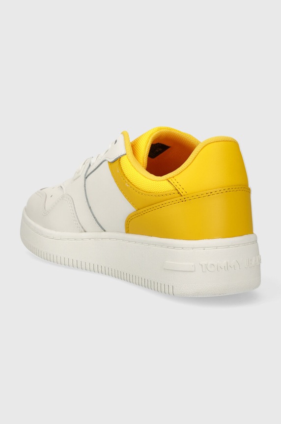 Încălțăminte Tommy Jeans sneakers din piele TJW RETRO BASKET ESS EN0EN02505 galben