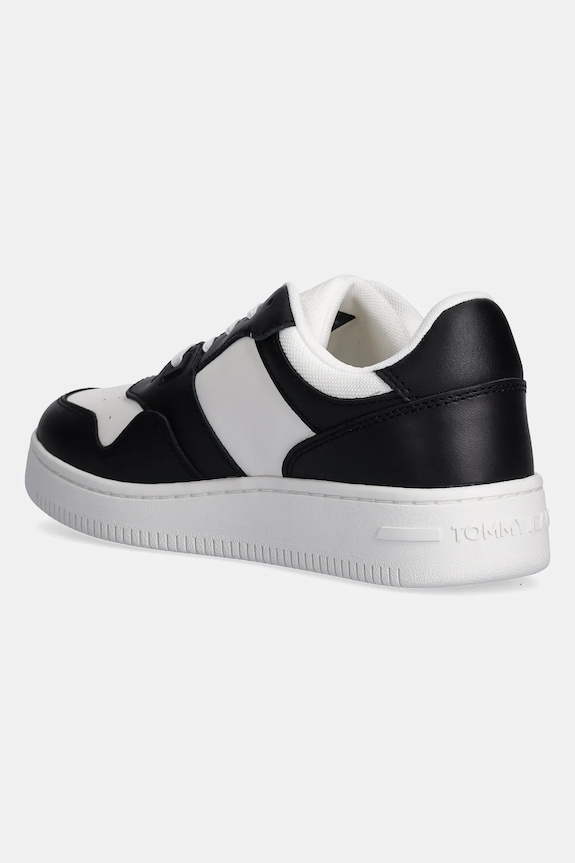 Obuv Kožené tenisky Tommy Jeans TJW RETRO BASKET ESS EN0EN02505 čierna