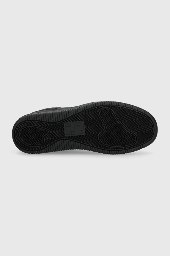 Tommy Jeans sneakersy skórzane TJW RETRO BASKET ESS EN0EN02505 czarny