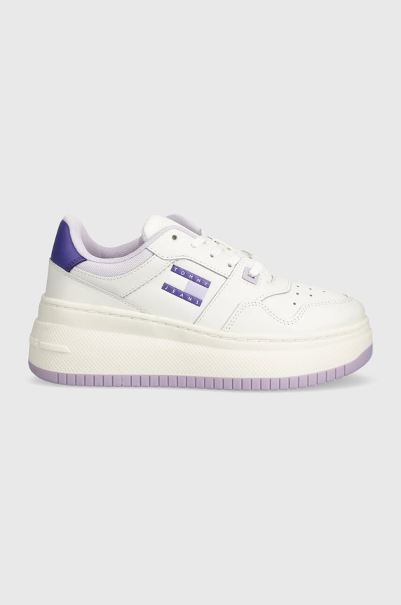 Tommy Jeans sneakers TJW RETRO BASKET FLATFORM ESS sintetic violet EN0EN02506