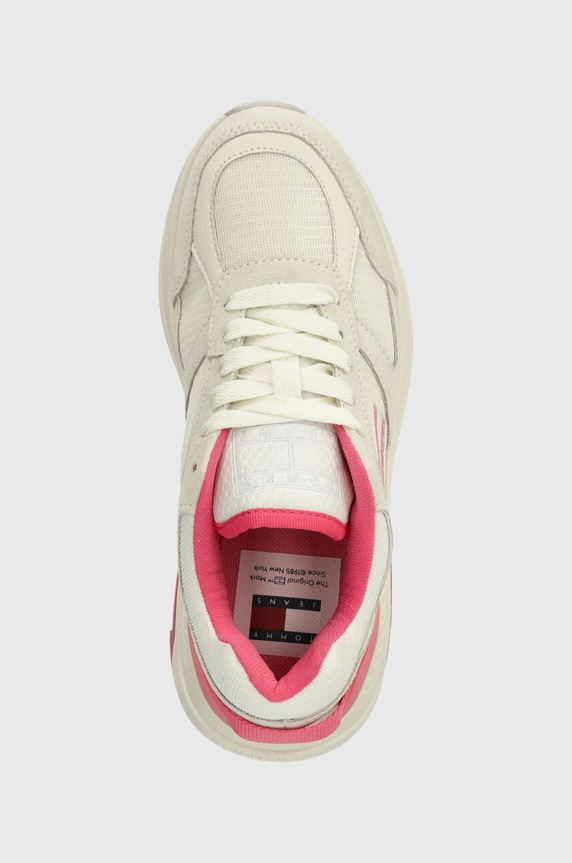 Tommy Jeans sportcipő TJW RUNNER COMBINED bézs EN0EN02512