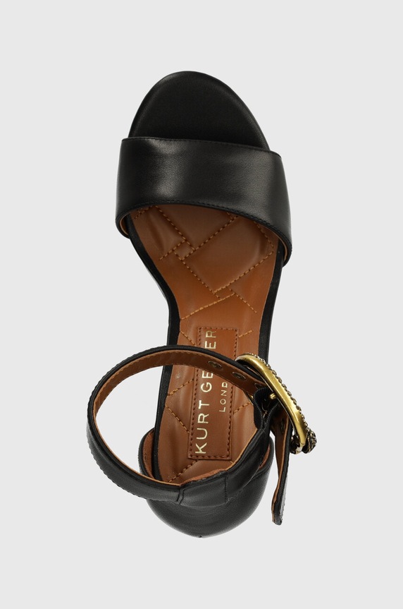 Kožené sandály Kurt Geiger London Langley Mayfair Platform černá 1289500109.BLACK