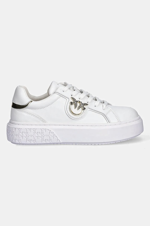 Pinko sneakersy skórzane Yoko SS0003.P014.ZIA biały AW24