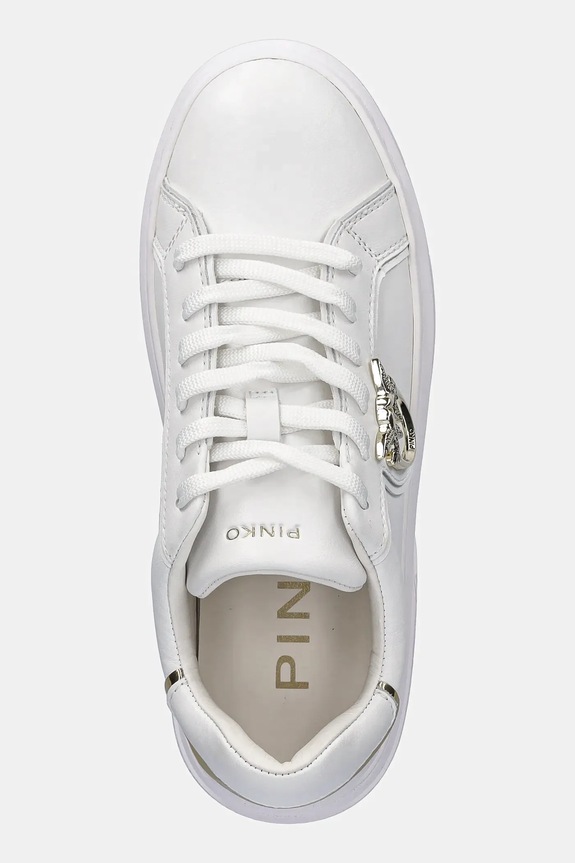 Pinko sneakersy skórzane Yoko biały SS0003.P014.ZIA