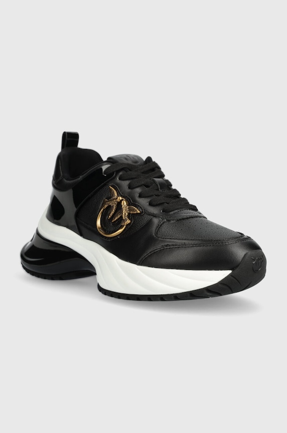 Δερμάτινα sneakers Pinko SS0027 P025 Z99 SS0027.P025.Z99 μαύρο AW24