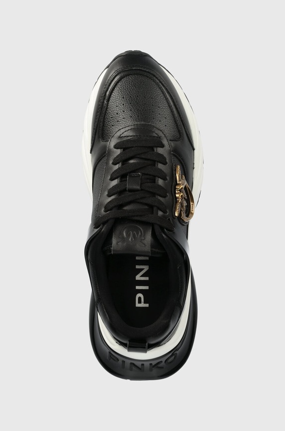 Δερμάτινα sneakers Pinko SS0027 P025 Z99 μαύρο SS0027.P025.Z99