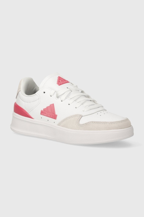 Kožené tenisky adidas KANTANA plochá biela ID5567