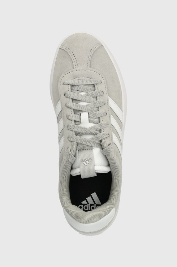 adidas sneakersy skórzane Vl Court szary ID6280