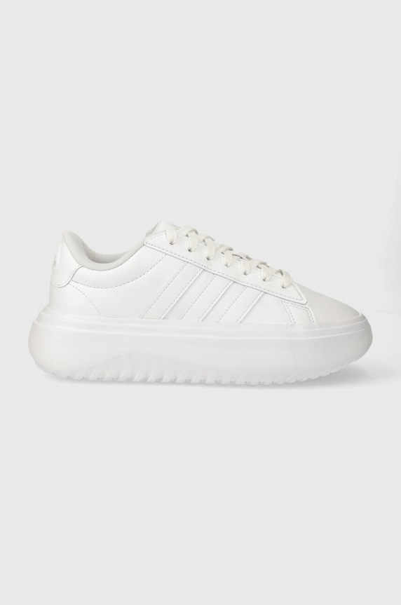adidas sneakersy Grand Court Platform imitacja skóry licowej biały IE1089