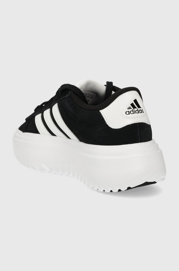 Boty Semišové sneakers boty adidas Grand Court Platform IE1102 černá