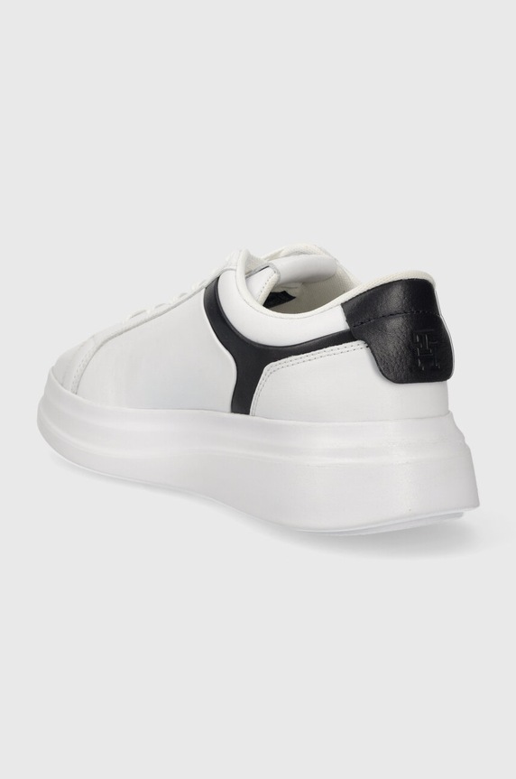 Obuwie Tommy Hilfiger sneakersy skórzane POINTY COURT SNEAKER FW0FW07460 biały