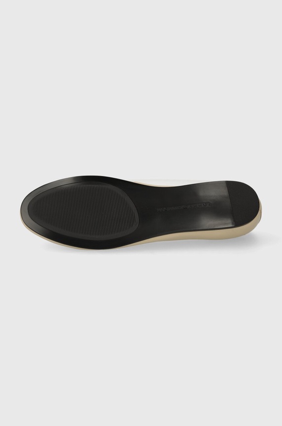Tommy Hilfiger baleriny skórzane ESSENTIAL LEATHER BALLERINA FW0FW07768 beżowy