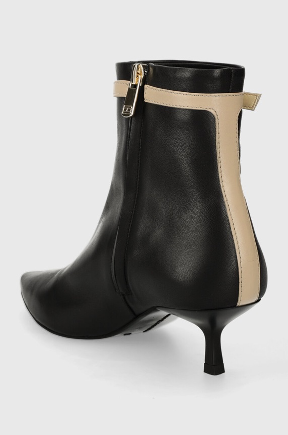 Obuća Kožne gležnjače Tommy Hilfiger LEATHER POINTED BOOT FW0FW07680 crna