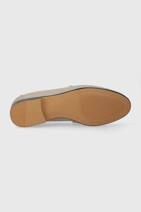 Kožené mokasíny Tommy Hilfiger ESSENTIAL LEATHER LOAFER FW0FW07769 béžová