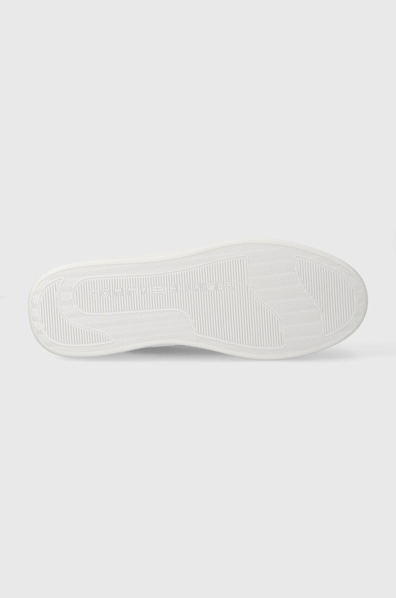 Kožené tenisky Tommy Hilfiger ESSENTIAL BASKET SNEAKER FW0FW07684 čierna