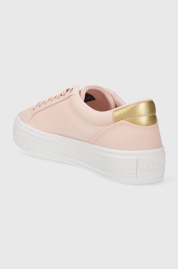 Obuv Tenisky Tommy Hilfiger ESSENTIAL VULC CANVAS SNEAKER FW0FW07682 ružová