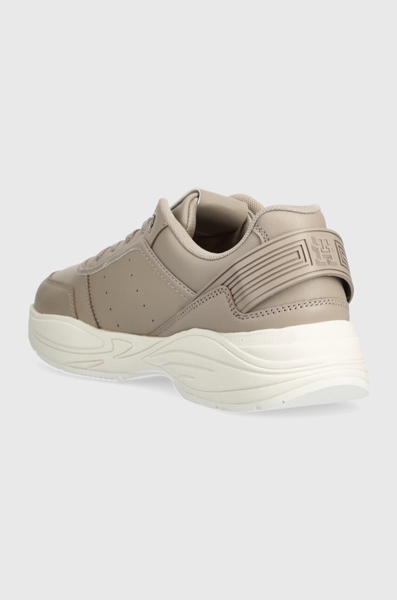 Obuwie Tommy Hilfiger sneakersy skórzane TECH HEEL RUNNER FW0FW07701 beżowy