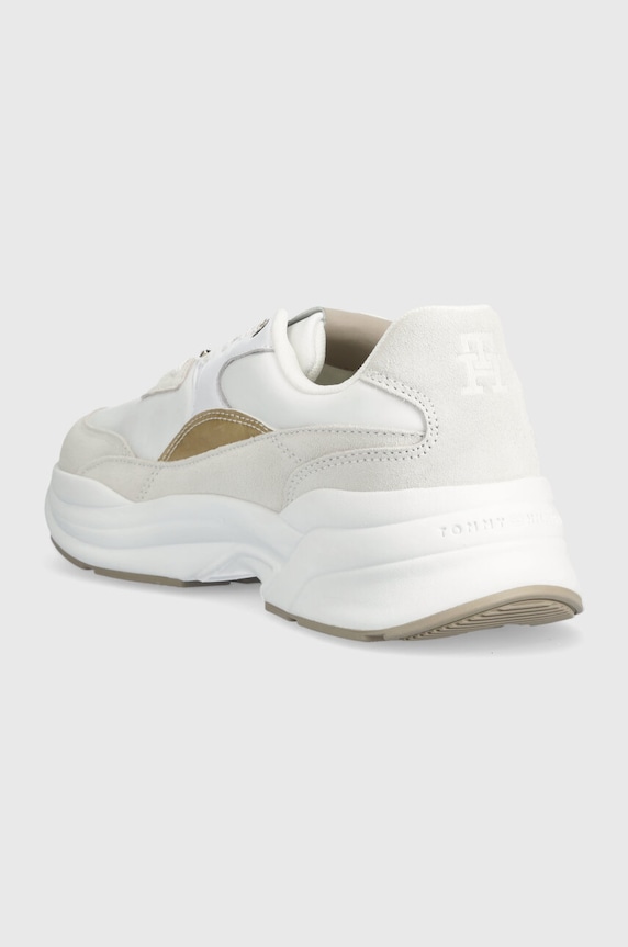 Boty Tenisky Tommy Hilfiger CHUNKY FEMININE RUNNER HARDWARE FW0FW07703 bílá