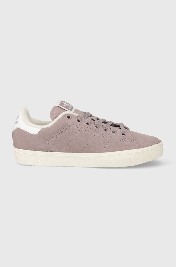 Замшеві кросівки adidas Originals Stan Smith CS пласка фіолетовий IE0433