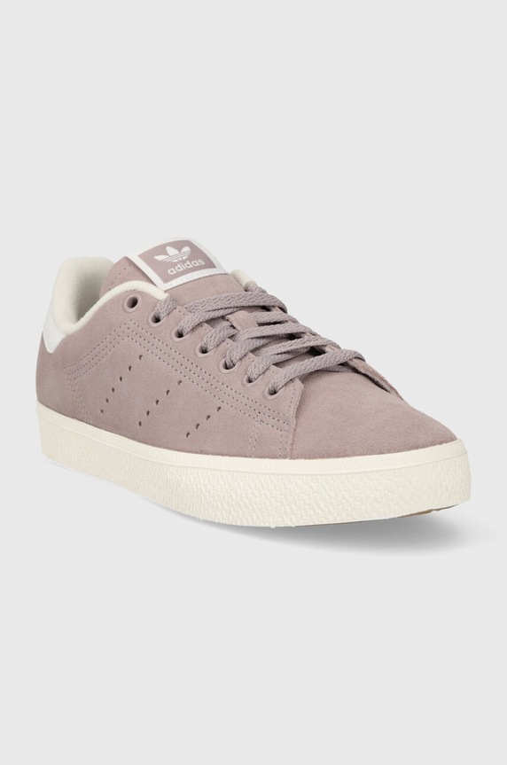 Замшеві кросівки adidas Originals Stan Smith CS IE0433 фіолетовий SS24