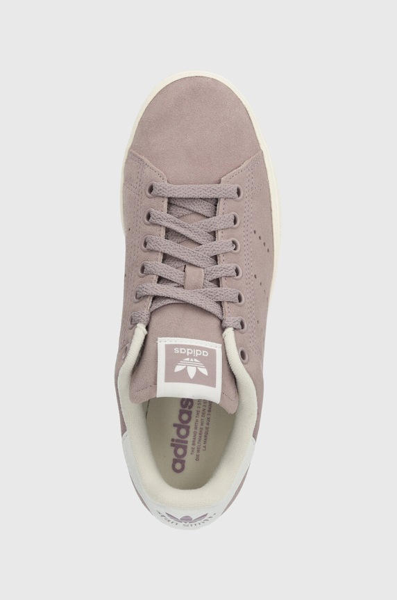 Замшеві кросівки adidas Originals Stan Smith CS фіолетовий IE0433