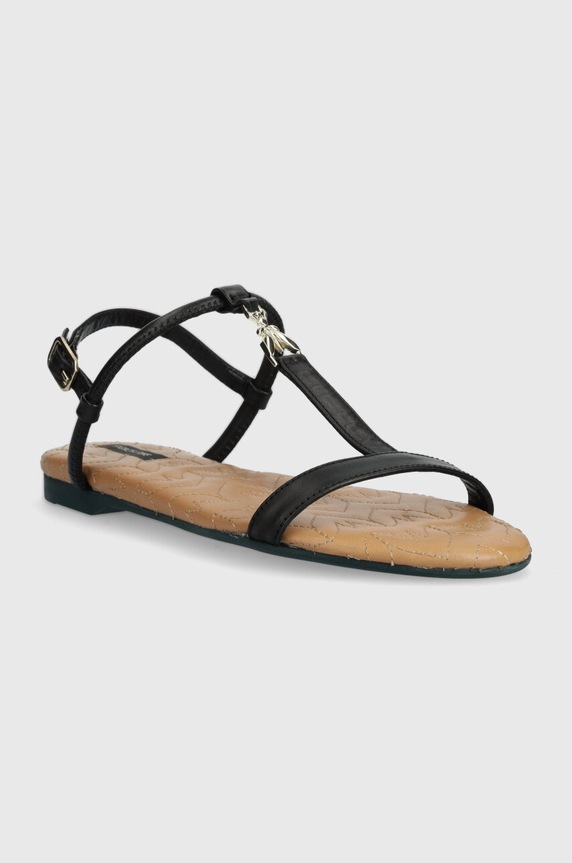 Δερμάτινα σανδάλια Patrizia Pepe 8X0025.L048.FBE4 μαύρο SS24