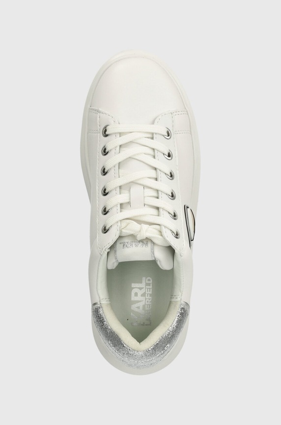 Usnjene superge Karl Lagerfeld KAPRI bela KL62530N.01S