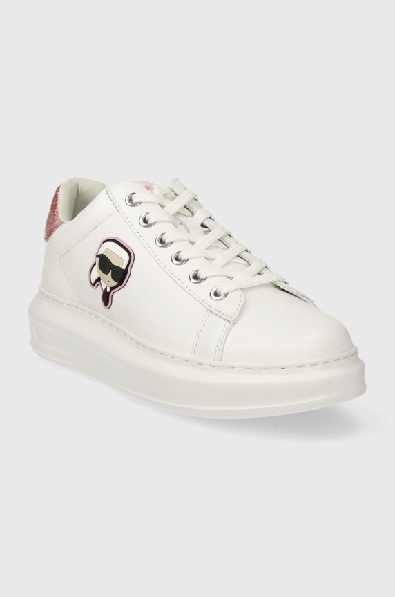 Kožené tenisky Karl Lagerfeld KAPRI KL62530N.01P biela SS24