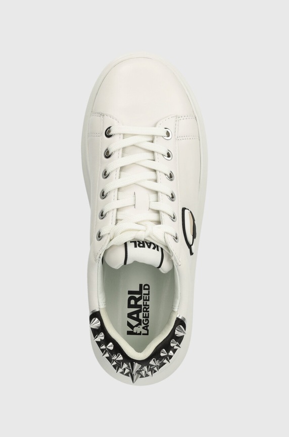 Кожени маратонки Karl Lagerfeld KAPRI бял KL62529N.011