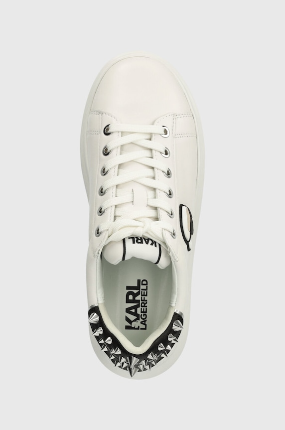Кожени маратонки Karl Lagerfeld KAPRI бял KL62529N.011
