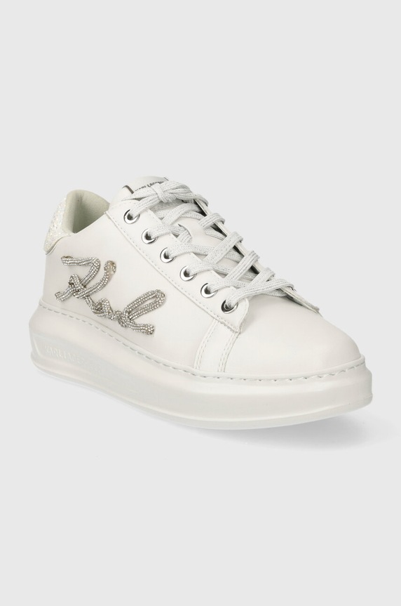 Karl Lagerfeld bőr sportcipő KAPRI KL62510G.01S fehér SS24