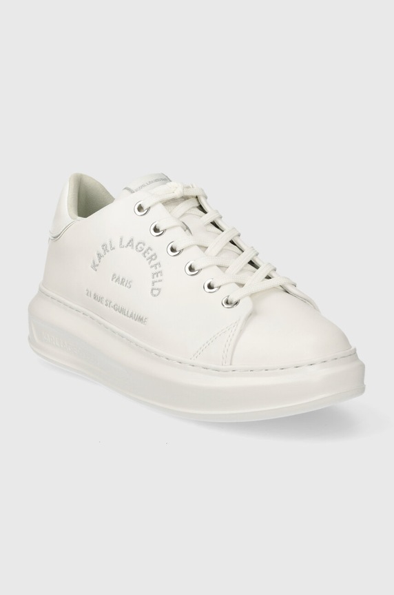 Karl Lagerfeld bőr sportcipő KAPRI KL62539F.01S fehér SS24