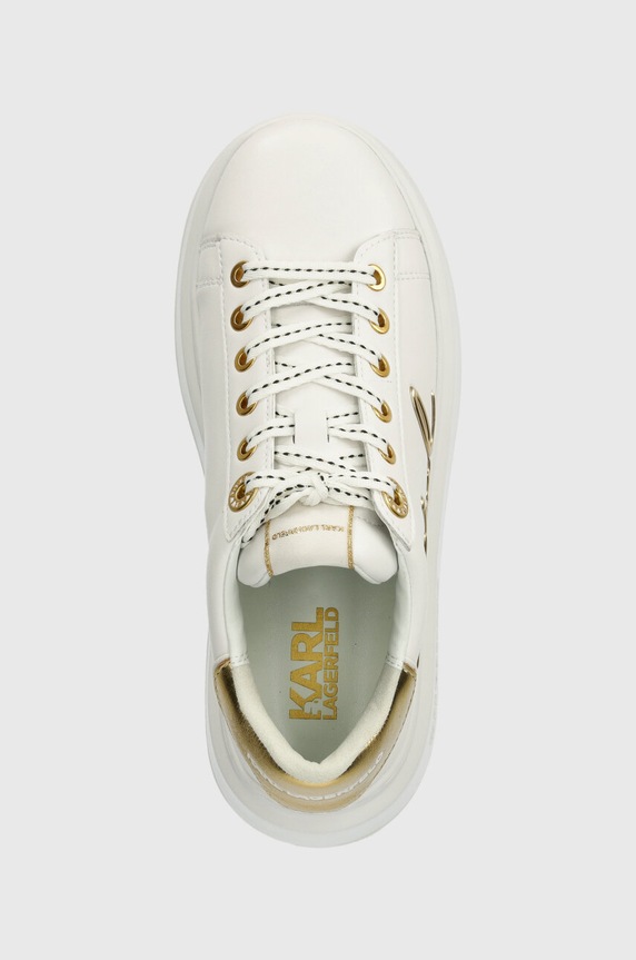 Karl Lagerfeld sneakersy skórzane ANAKAPRI biały KL63510A.01G