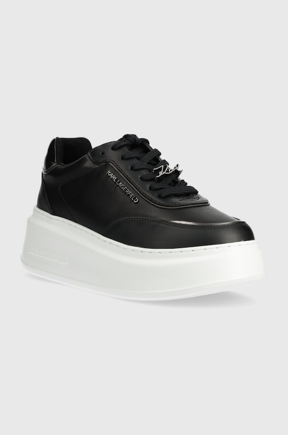 Karl Lagerfeld sneakersy skórzane ANAKAPRI KL63519.00S czarny SS24