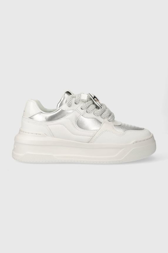 Karl Lagerfeld sneakersy skórzane KREW MAX płaska biały KL63324.01S