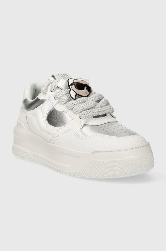 Karl Lagerfeld sneakersy skórzane KREW MAX KL63324.01S biały SS24