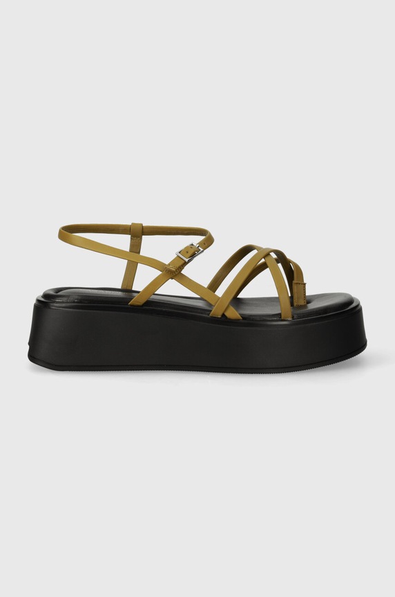 Kožené sandály Vagabond Shoemakers COURTNEY 5334.701.33 zelená SS24